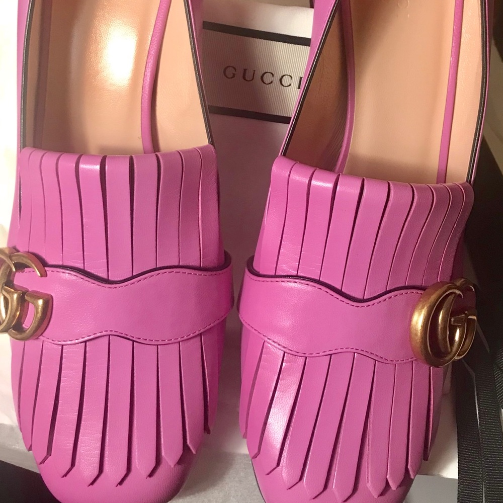 Gucci mid heel pumps